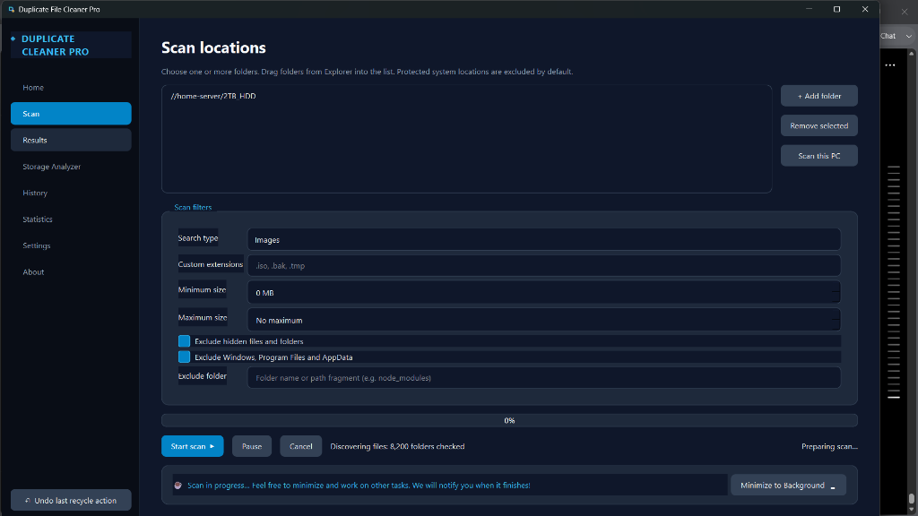 Duplicate File Cleaner Pro interface mockup